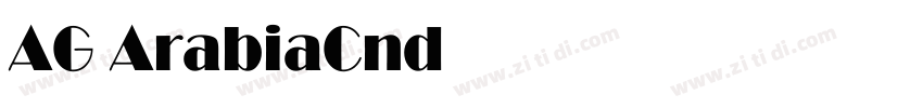AG ArabiaCnd Normal字体转换